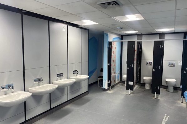 Refurbishment of Leicester courts public bathrooms
