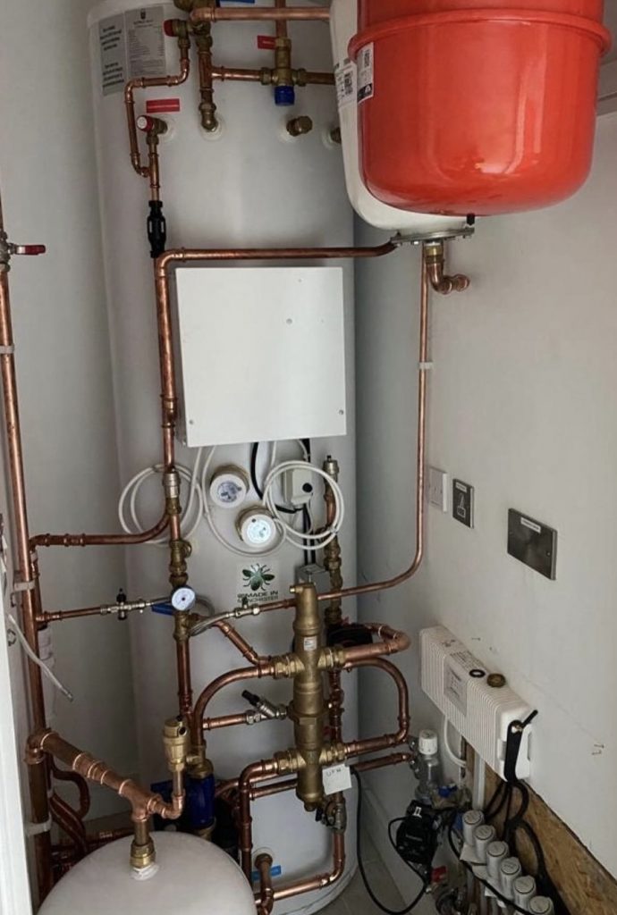 Installation of Unvented Cylinder for Air Source Central Heating System